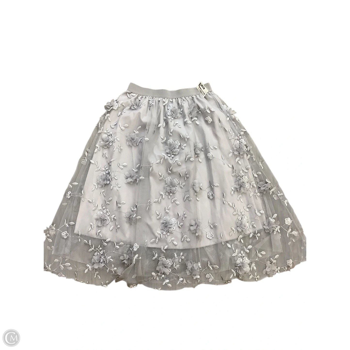 Skirt Maxi By Clothes Mentor In Grey, Size: L