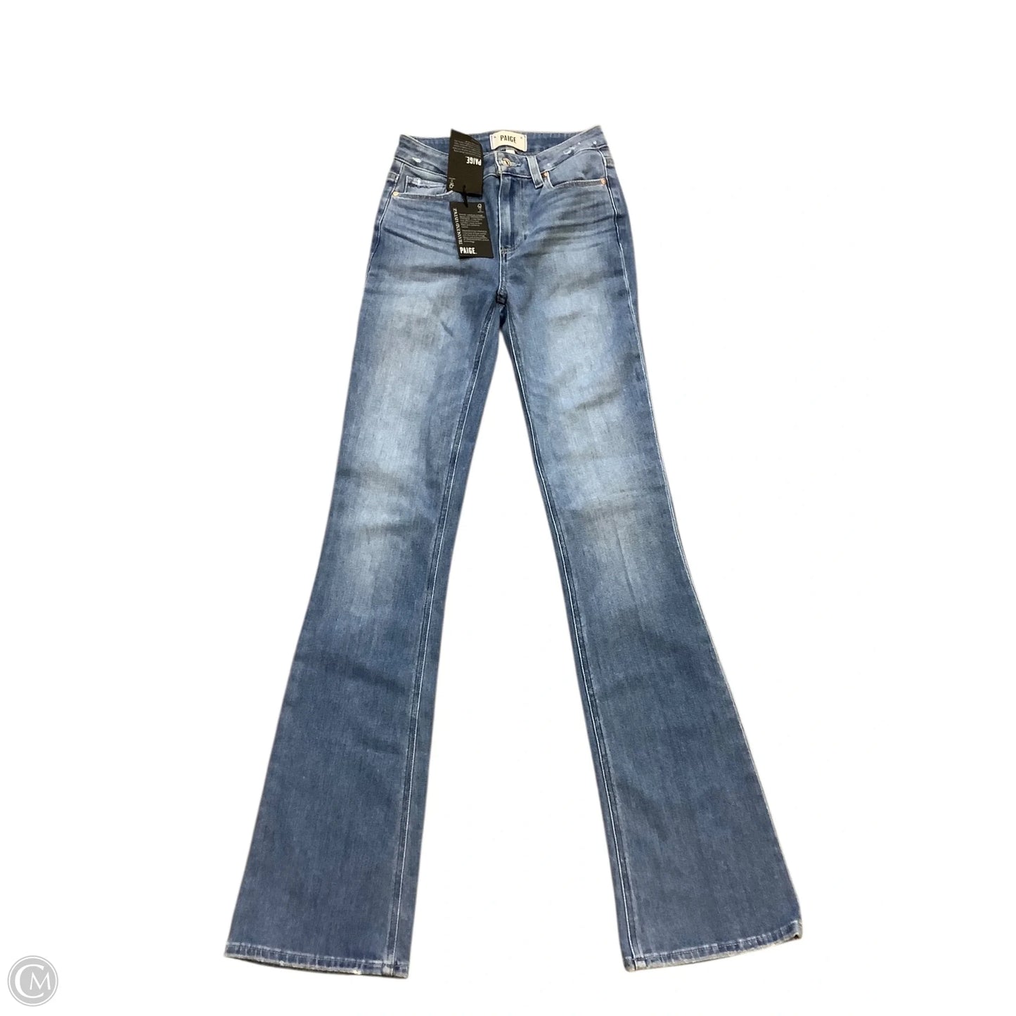 Jeans Boot Cut By Paige In Blue Denim, Size: 0