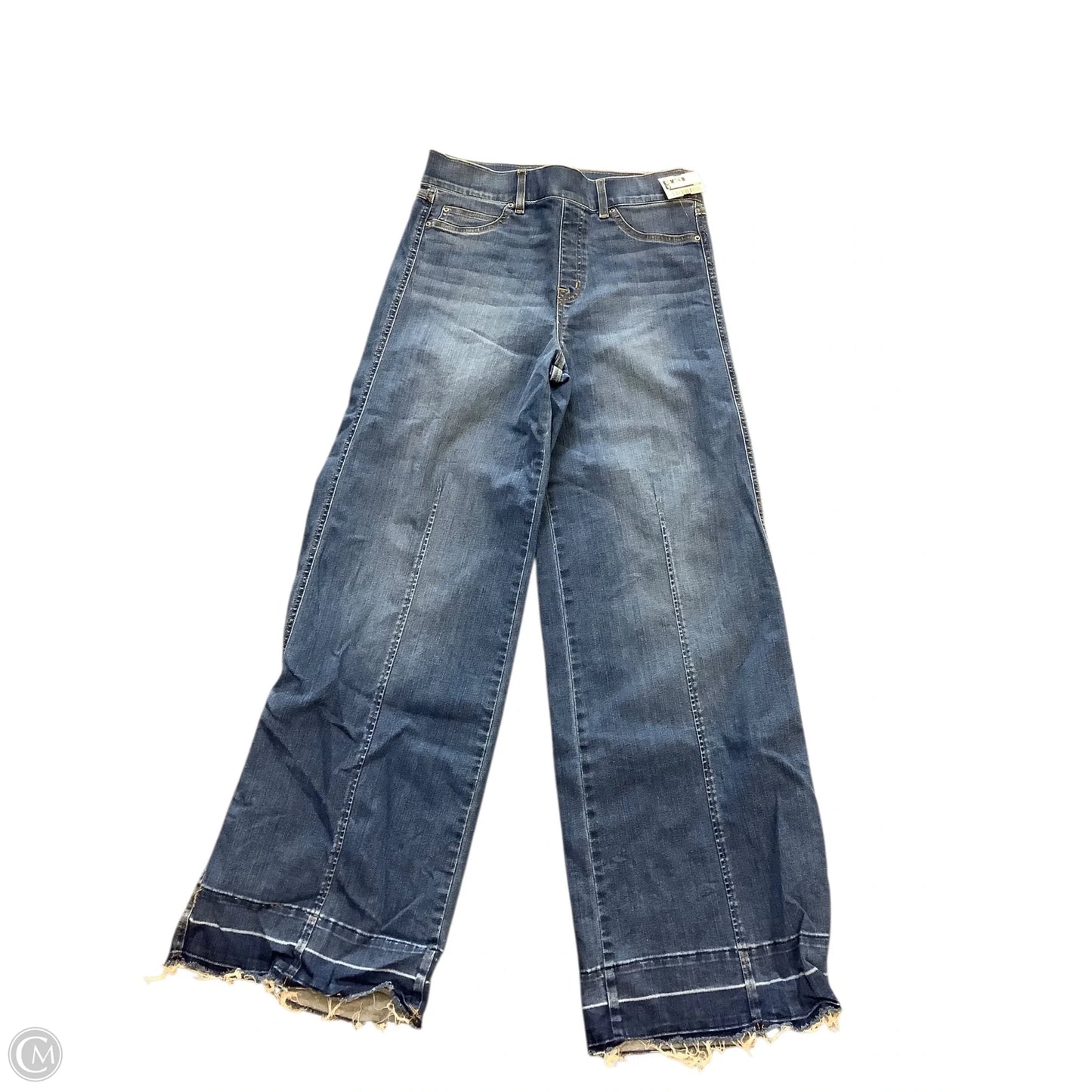 Jeans Wide Leg By Spanx In Blue Denim, Size: L