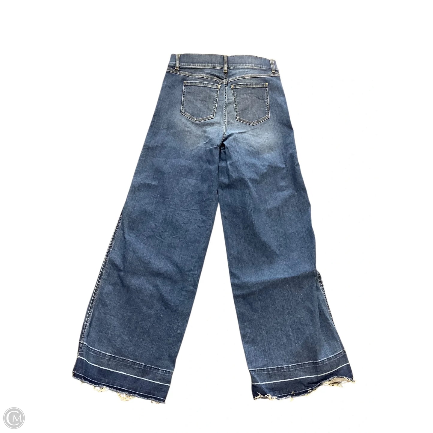 Jeans Wide Leg By Spanx In Blue Denim, Size: L