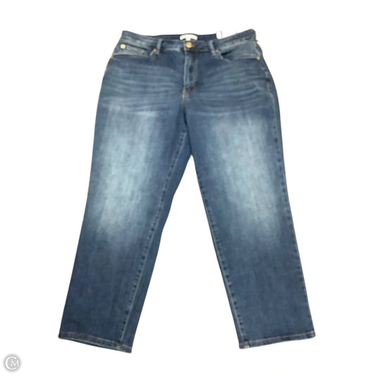 Jeans Straight By Sts Blue In Blue Denim, Size: 16