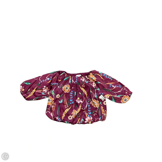 Blouse 3/4 Sleeve By Thml In Purple, Size: L