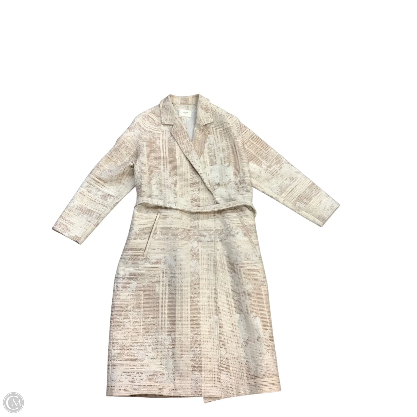 Coat Trench Coat By Cma In Tan, Size: Xs