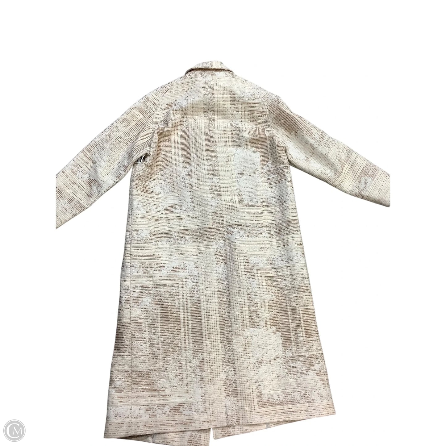 Coat Trench Coat By Cma In Tan, Size: Xs