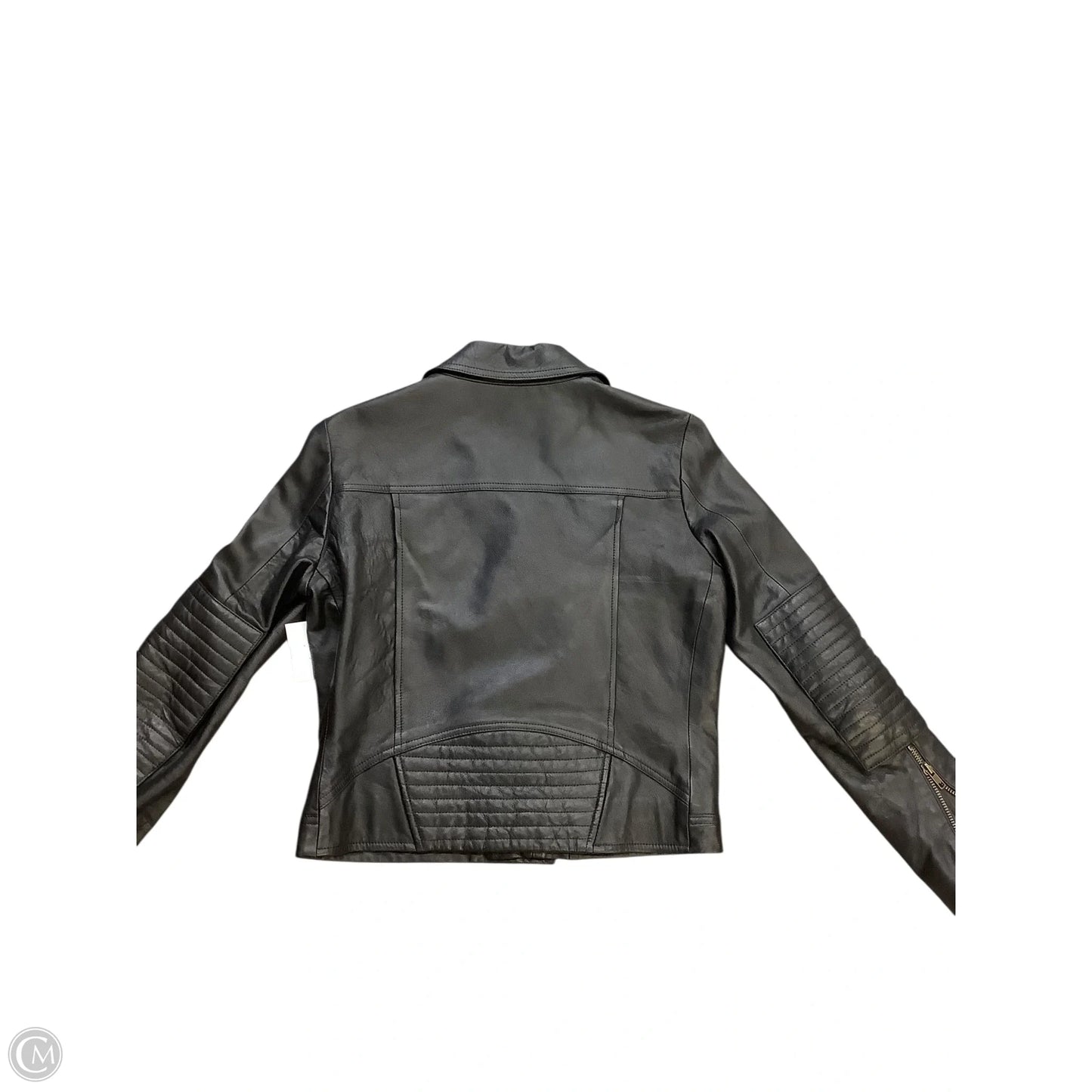 Jacket Moto Leather By Cma In Black, Size: S