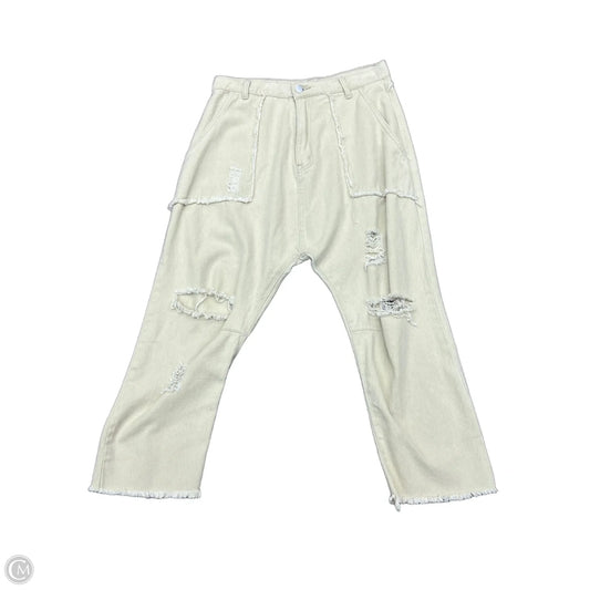 Jeans Straight By Pol In Tan Denim, Size: L