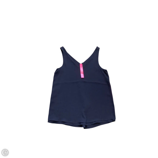 Top Sleeveless Designer By Lilly Pulitzer In Navy, Size: Xxs