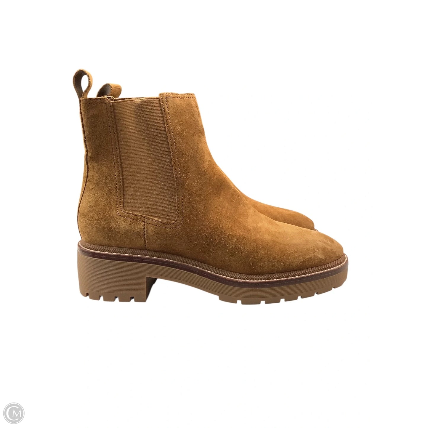 Boots Designer By Tory Burch In Brown, Size: 10.5