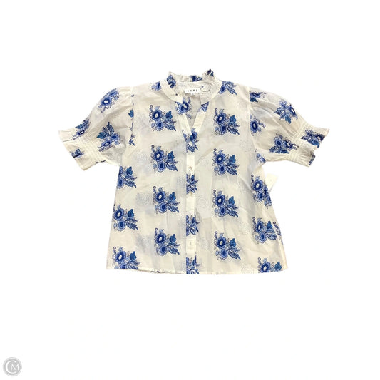 Blouse Short Sleeve By Thml In White, Size: S