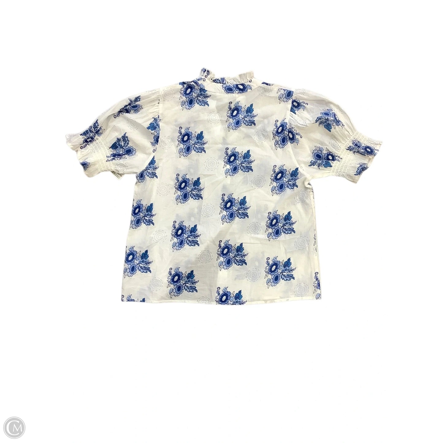 Blouse Short Sleeve By Thml In White, Size: S