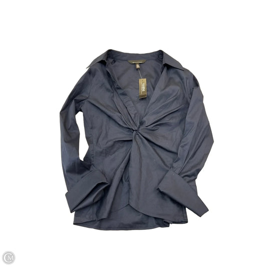 Top Long Sleeve By White House Black Market In Navy, Size: 6