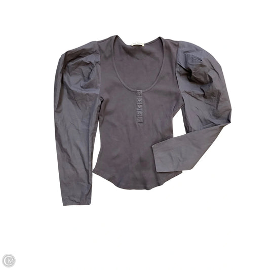 Blouse Long Sleeve By Ulla Johnson In Purple Grey , Size: S