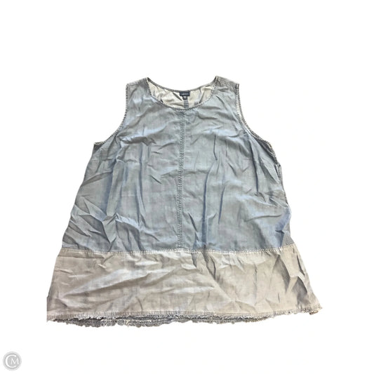 Top Sleeveless By J. Jill In Blue Denim, Size: 3x