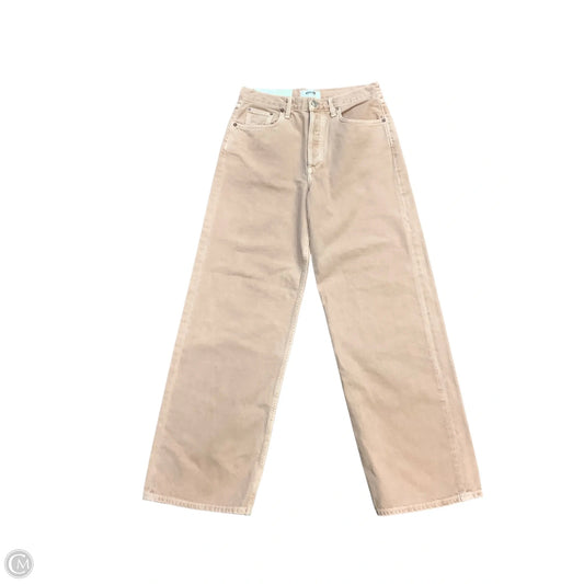 Jeans Wide Leg By Agolde In Tan, Size: 2 (25)