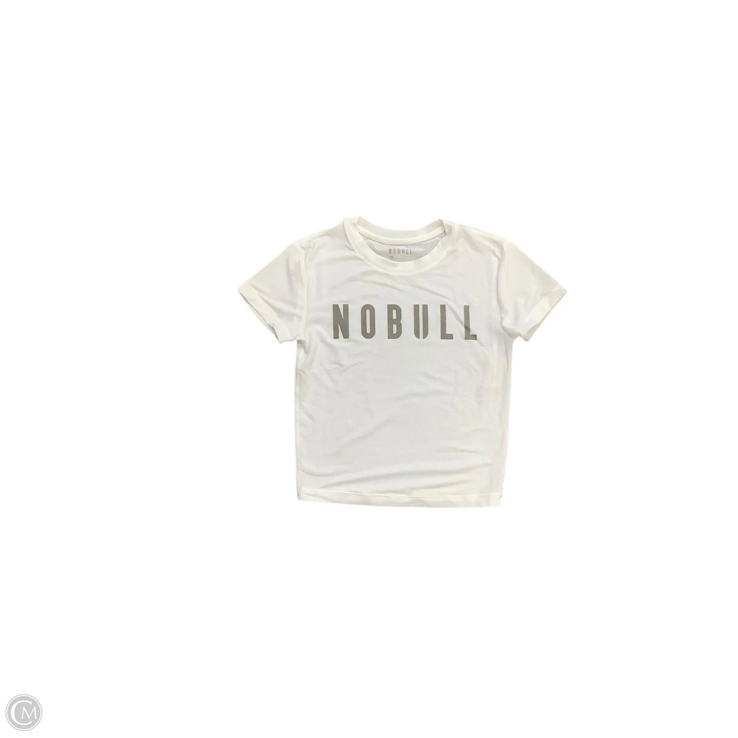 Athletic Top Short Sleeve By Nobull In White, Size: Xs
