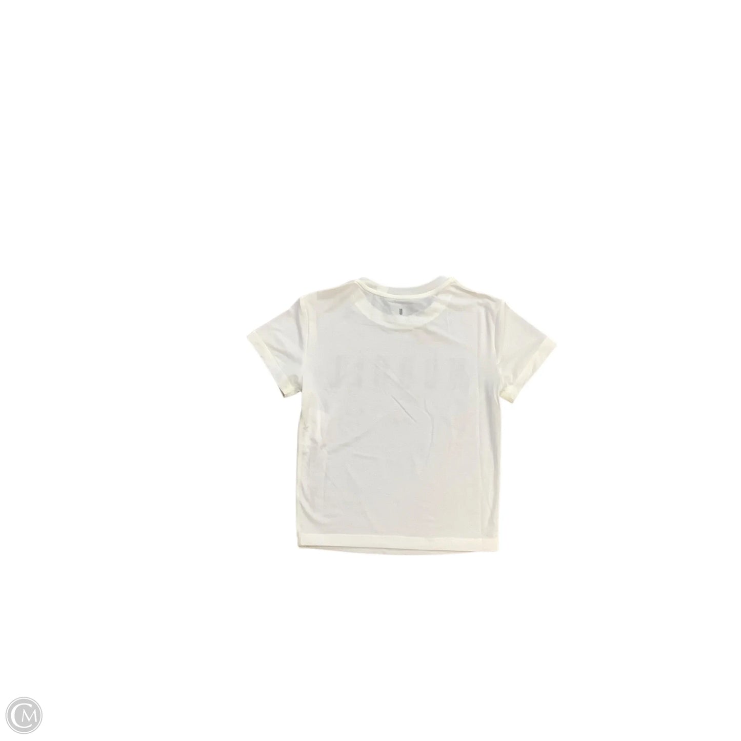 Athletic Top Short Sleeve By Nobull In White, Size: Xs
