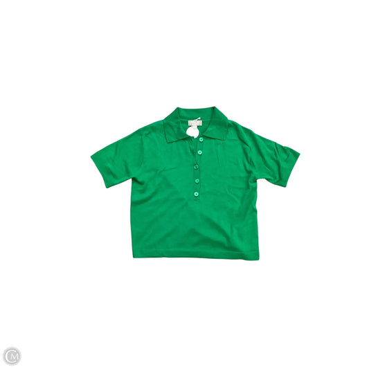 Top Short Sleeve By J. Crew In Green, Size: Xxs