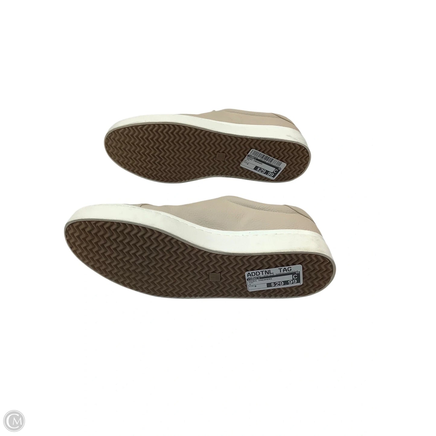 Shoes Sneakers By Vaneli In Tan, Size: 9