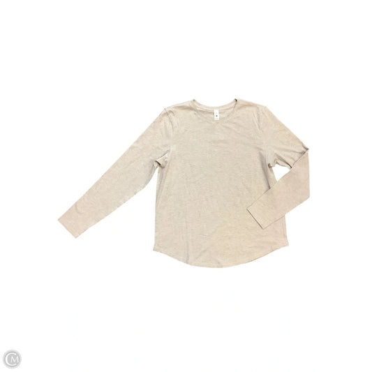 Athletic Top Long Sleeve Crewneck By Lululemon In Cream, Size: 12
