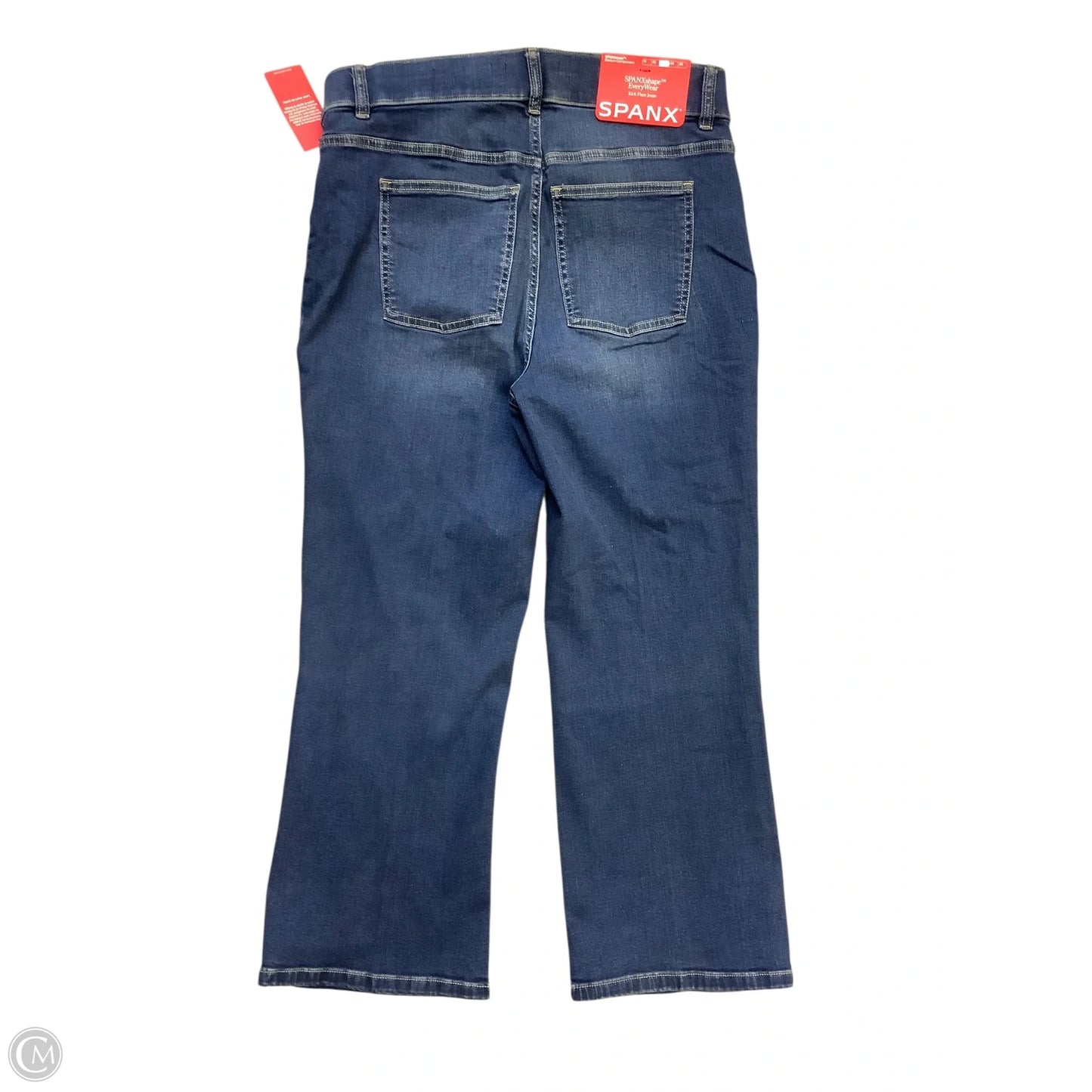 Jeans Straight By Spanx In Blue Denim, Size: Xlp