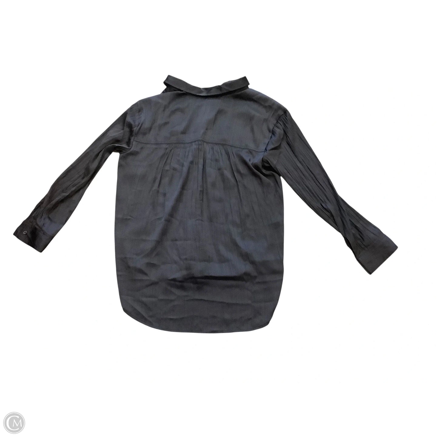 Blouse Long Sleeve By Anthropologie In Black, Size: M