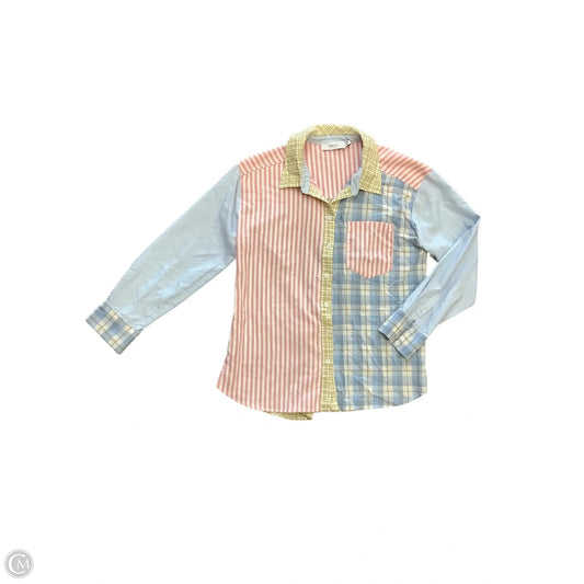 Top Long Sleeve By Greylin In Blue & Pink, Size: Xs