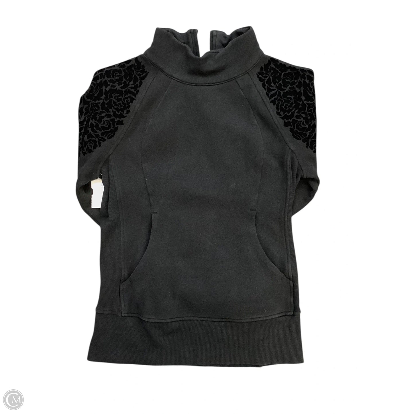 Athletic Sweatshirt Collar By Lululemon In Black, Size: S/4