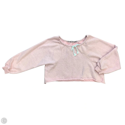 Sweatshirt Crewneck By Free People In Pink, Size: Osfm