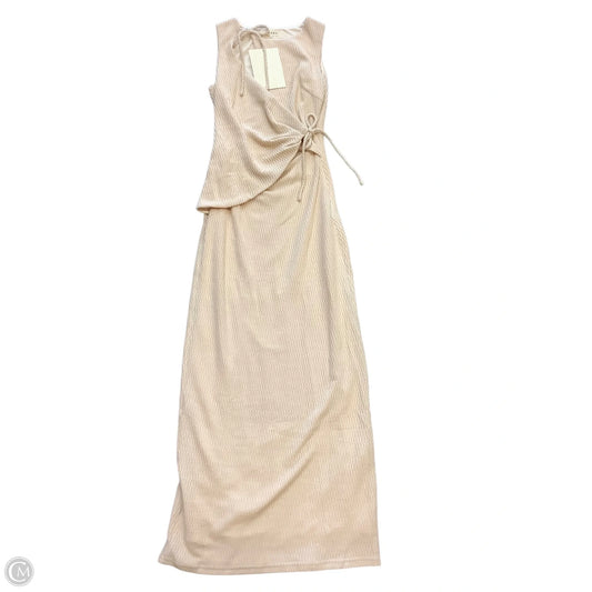 Dress Casual Maxi By Cmb In Cream, Size: 2