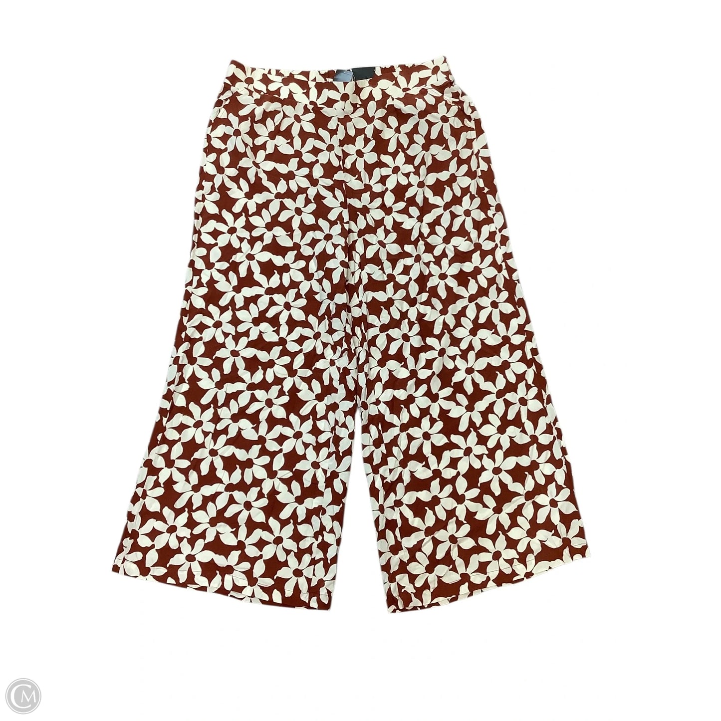 Pants Wide Leg By Torrid In Brown & Cream, Size: 2x