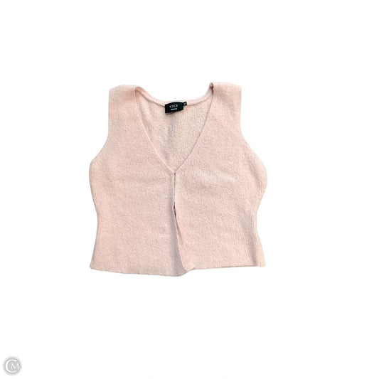 Vest Sweater By Vici In Pink, Size: M