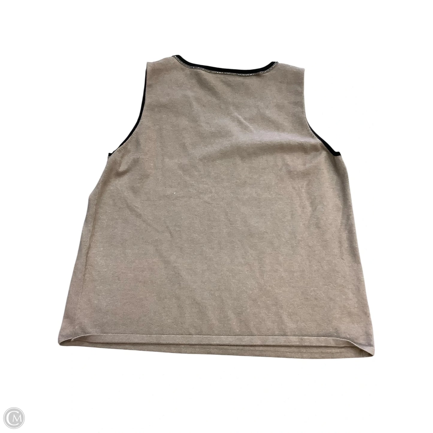 Top Sleeveless By Chicos In Brown, Size: L
