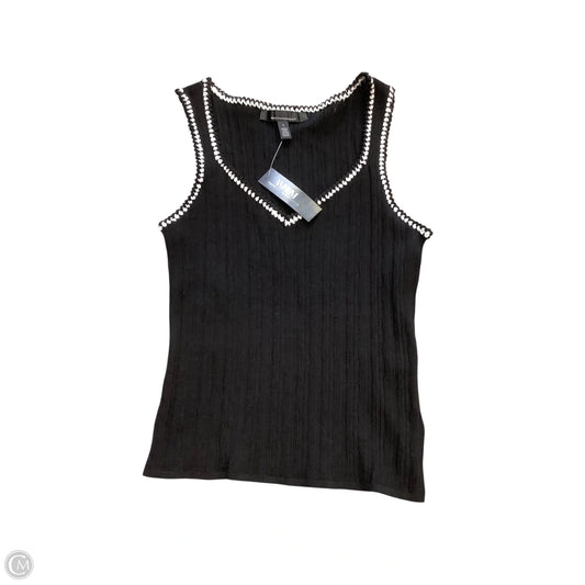 Top Sleeveless By White House Black Market In Black & White, Size: L