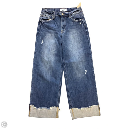 Jeans Wide Leg By Vervet In Blue Denim, Size: 10