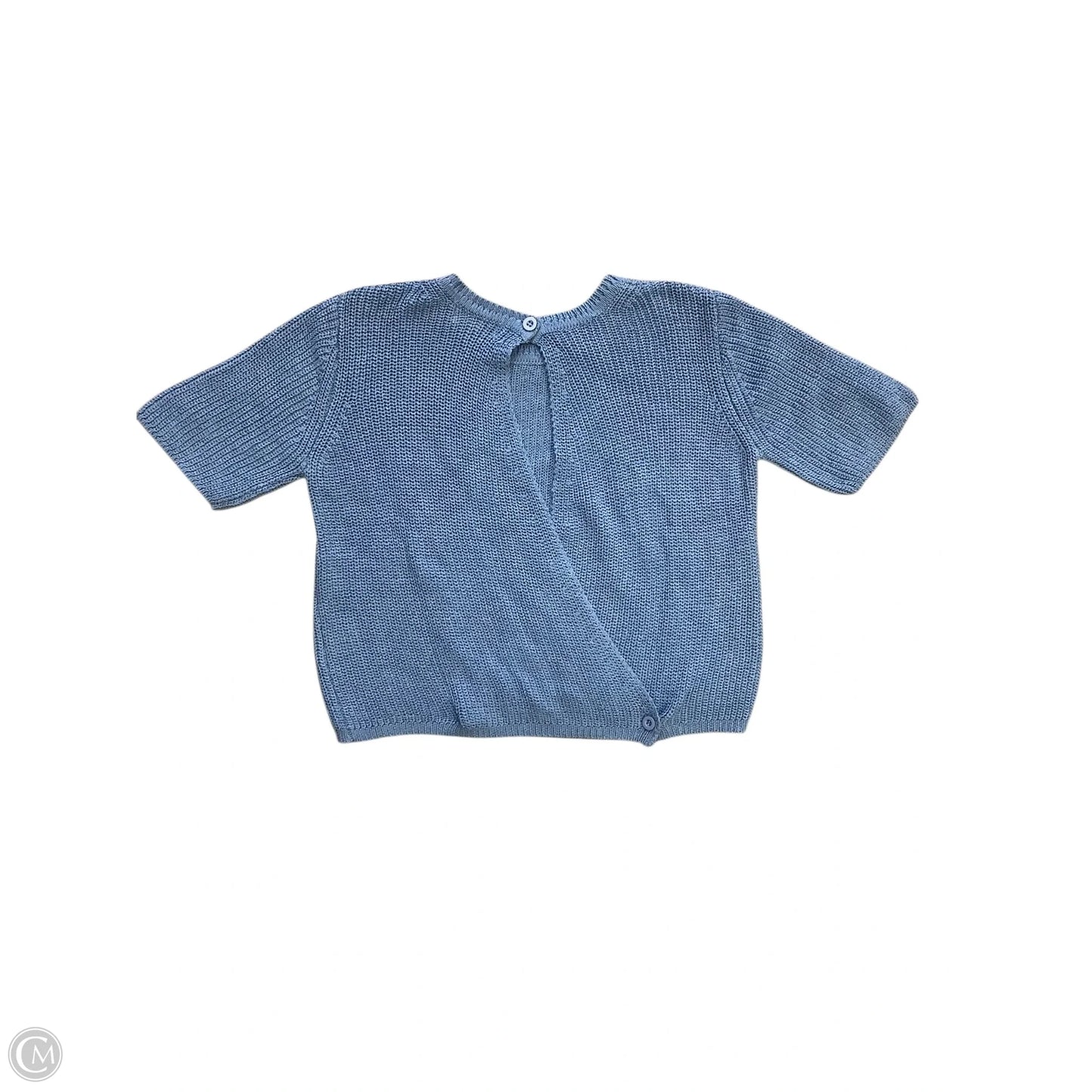 Sweater Short Sleeve By By Together In Blue, Size: S
