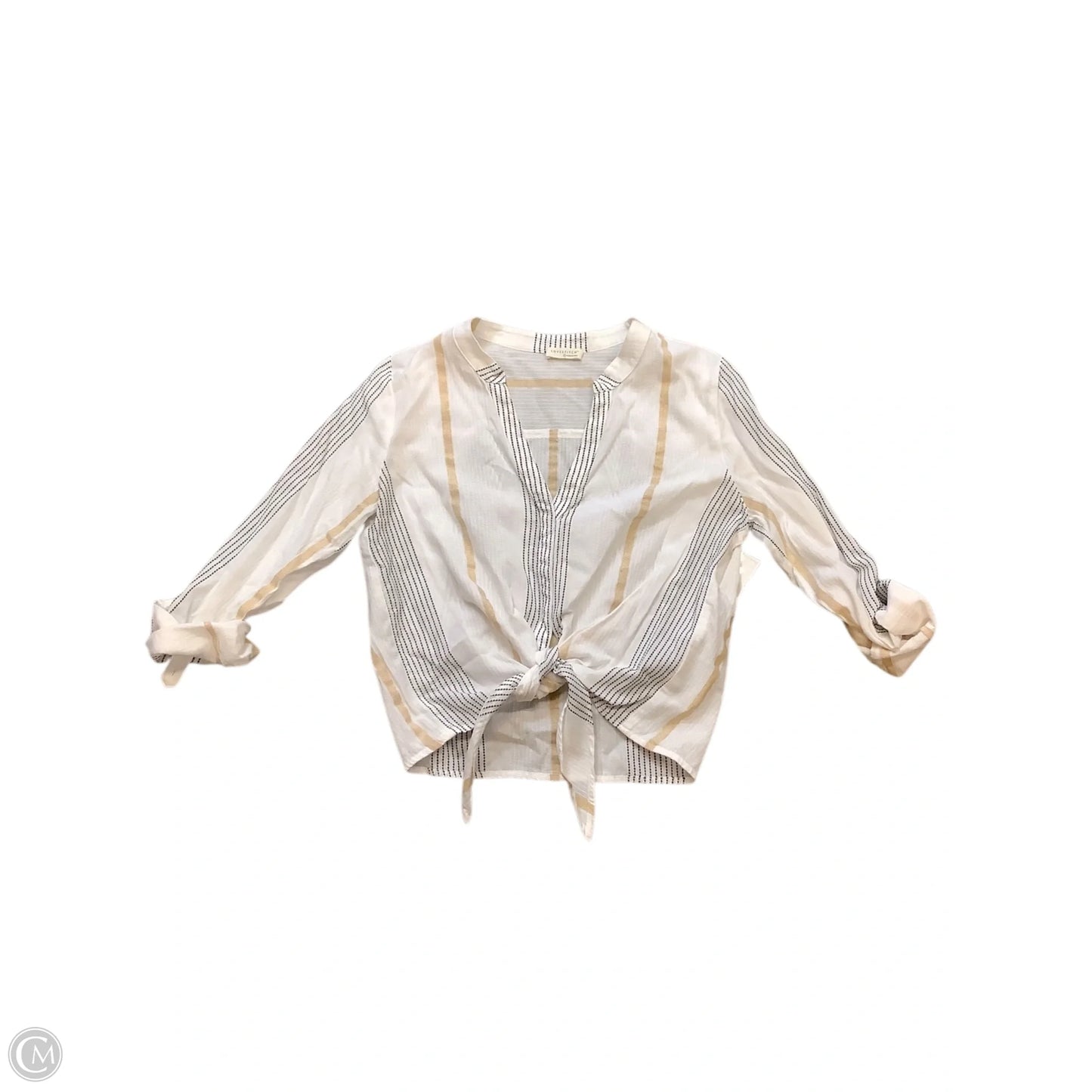 Top Long Sleeve By Lovestitch In White, Size: S