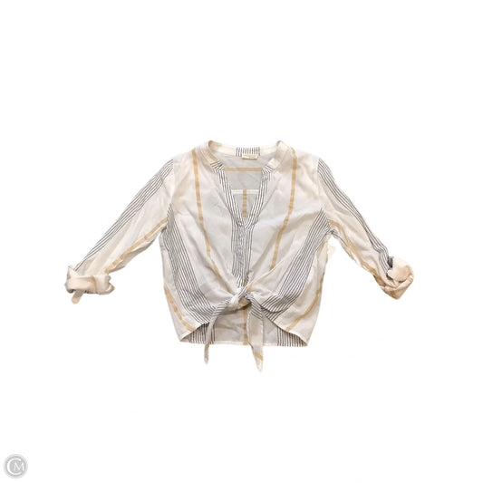 Top Long Sleeve By Lovestitch In White, Size: S