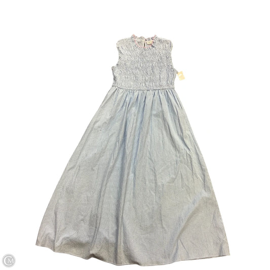 Dress Casual Maxi By Petal & Pup In Blue & White, Size: L