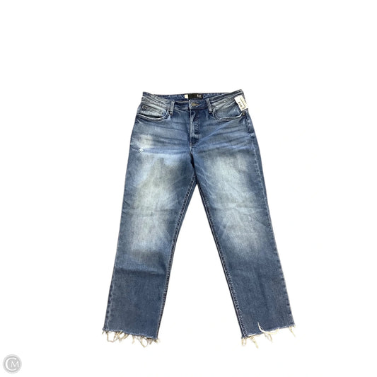 Jeans Straight By Kut In Blue Denim, Size: 12