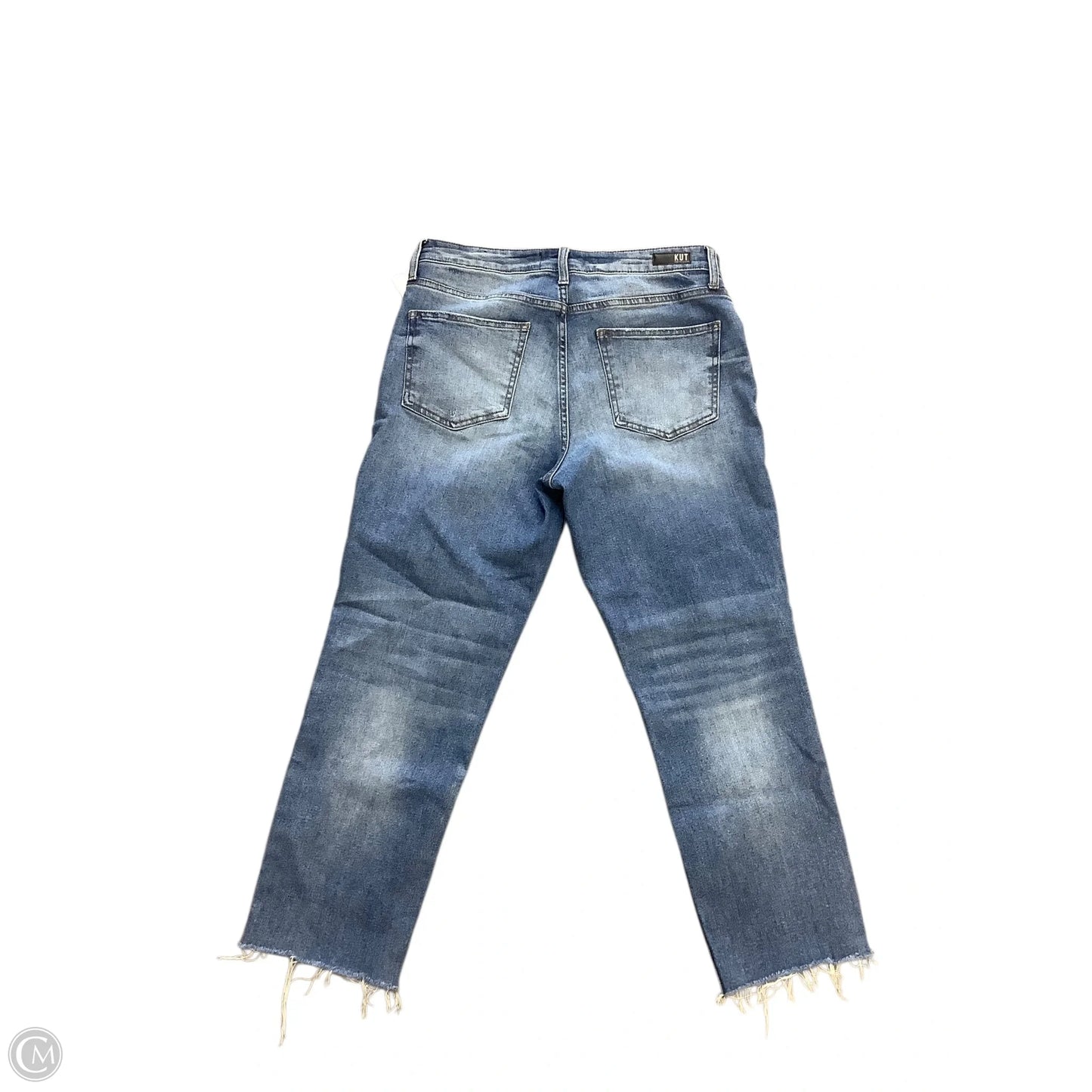 Jeans Straight By Kut In Blue Denim, Size: 12