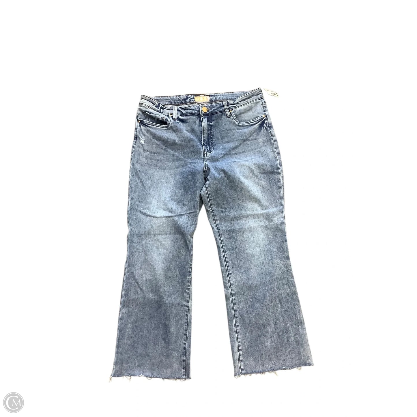 Jeans Straight By Kut In Blue Denim, Size: 12