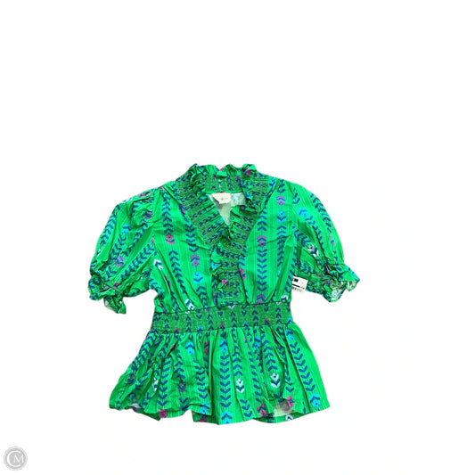 Top Short Sleeve By Umgee In Green, Size: M