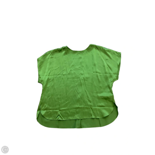 Blouse Short Sleeve By Banana Republic In Green, Size: L