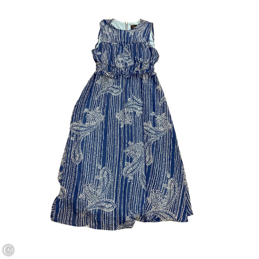 Dress Casual Maxi By Just Taylor In Blue, Size: 4