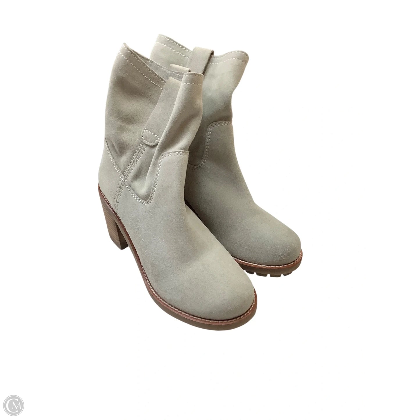 Boots Ankle Heels By Diba In Taupe, Size: 9