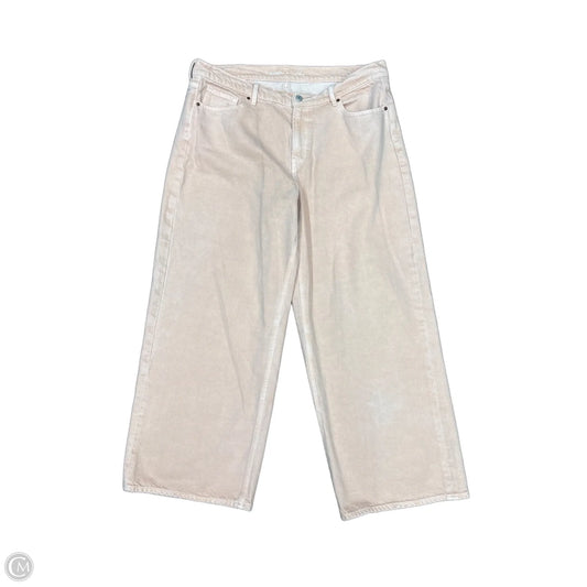 Jeans Wide Leg By Old Navy In Peach, Size: 16