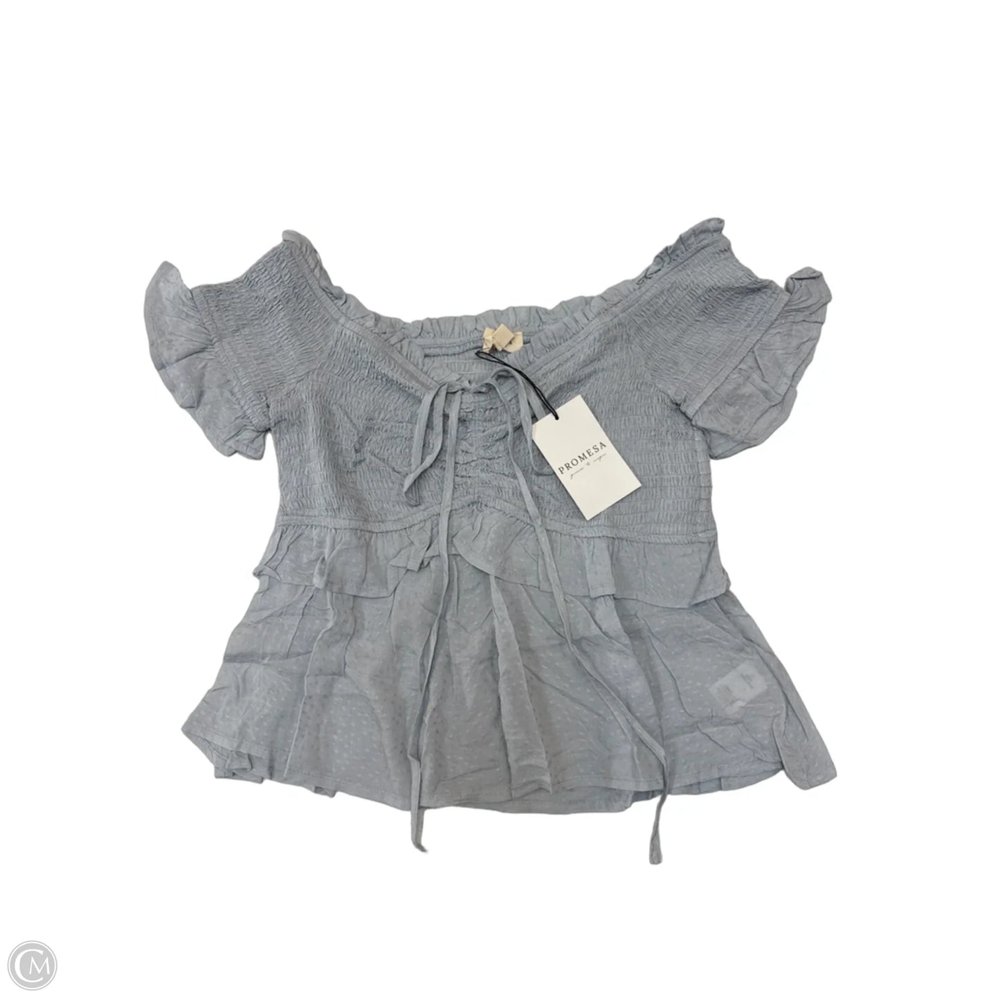 Top Short Sleeve By Promesa In Blue