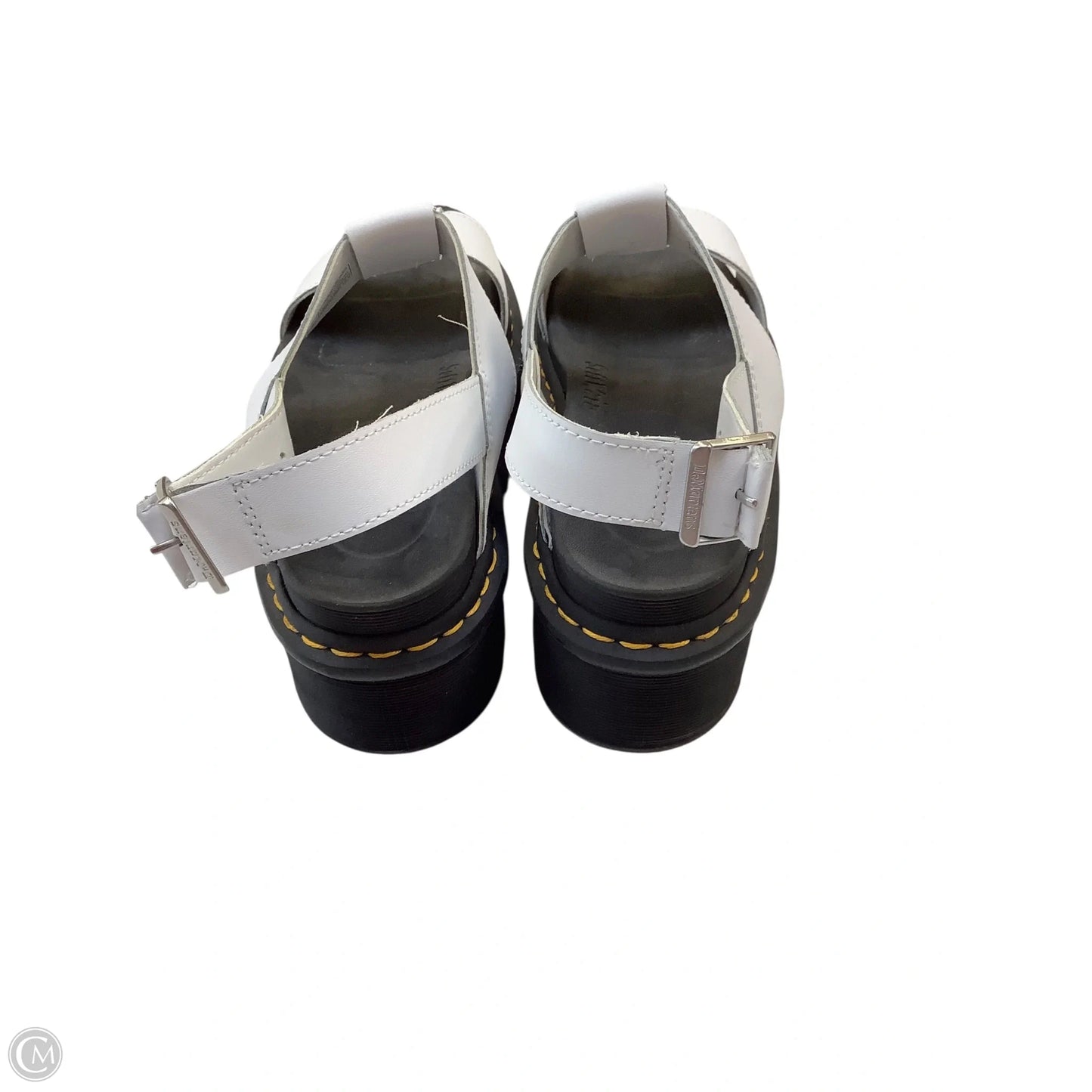 Sandals Heels Platform By Dr Martens In White, Size: 9