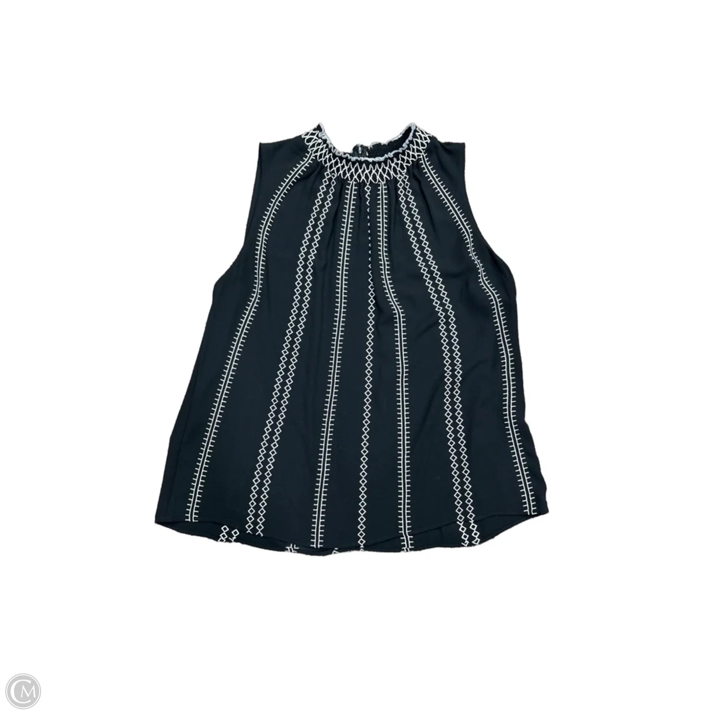 Blouse Sleeveless By White House Black Market In Black & White, Size: 12