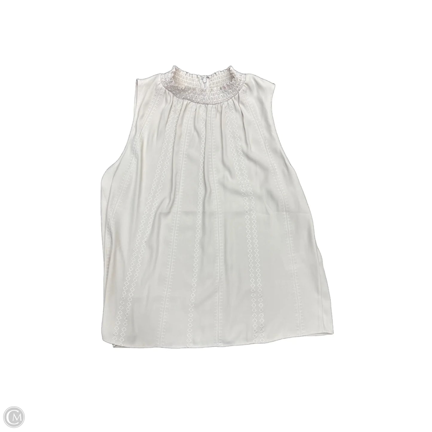 Blouse Sleeveless By White House Black Market In Cream, Size: 12
